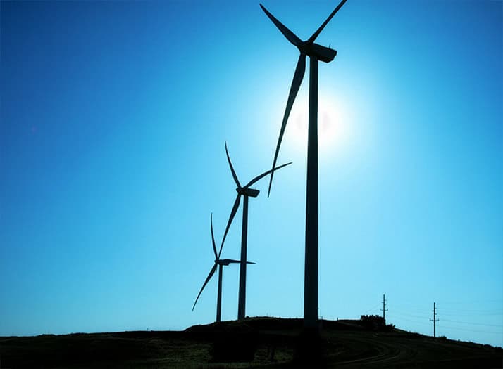 wind turbines